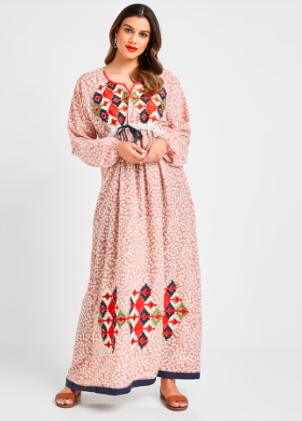 Cotton Embroidered Dress