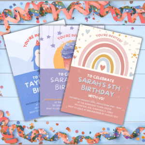 Editable Kids Birthday party template