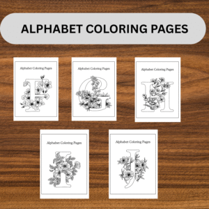 ALPHABET COLORING PAGES 1