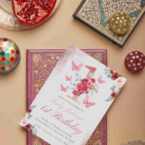 Colorful Sheep and Balloon Watercolor Illustration Birthday Party Invitation 5 3 11zon