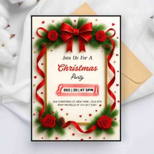 bow Christmas invite 1 1