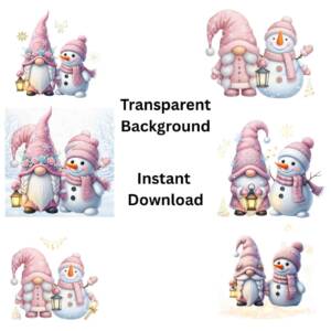 Christmas Gnome PNG bundle 8
