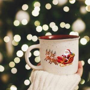 Santa and reindeer PNG 6 2