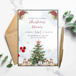 snowy Christmas invite 3 1
