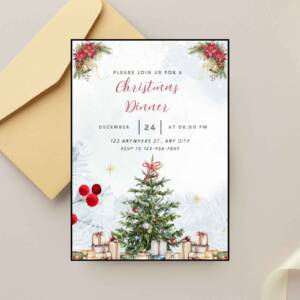 snowy Christmas invite 5